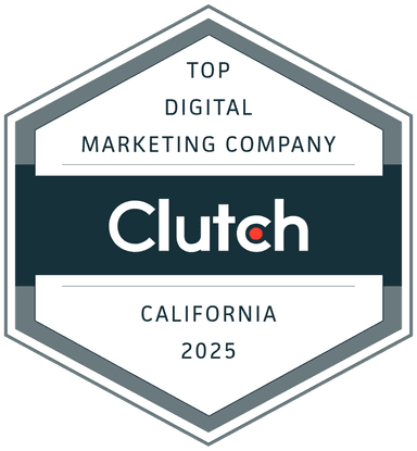 Clutch Top Digital Marketing Company California 2025 badge